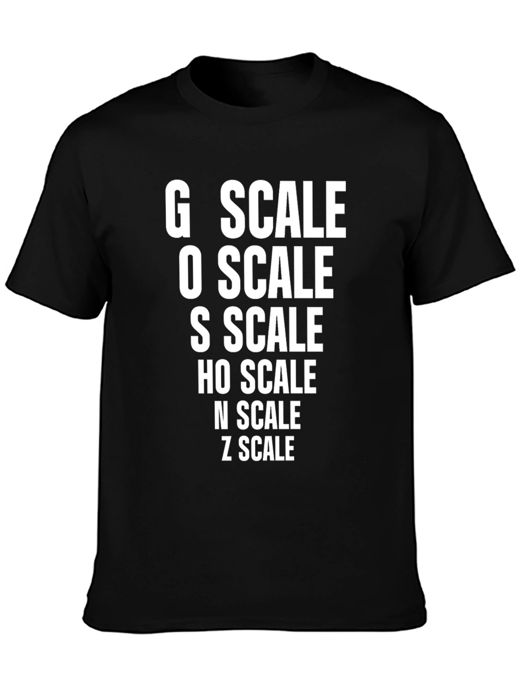 Model Train Scale T-Shirt - Railroad Enthusiast Tee