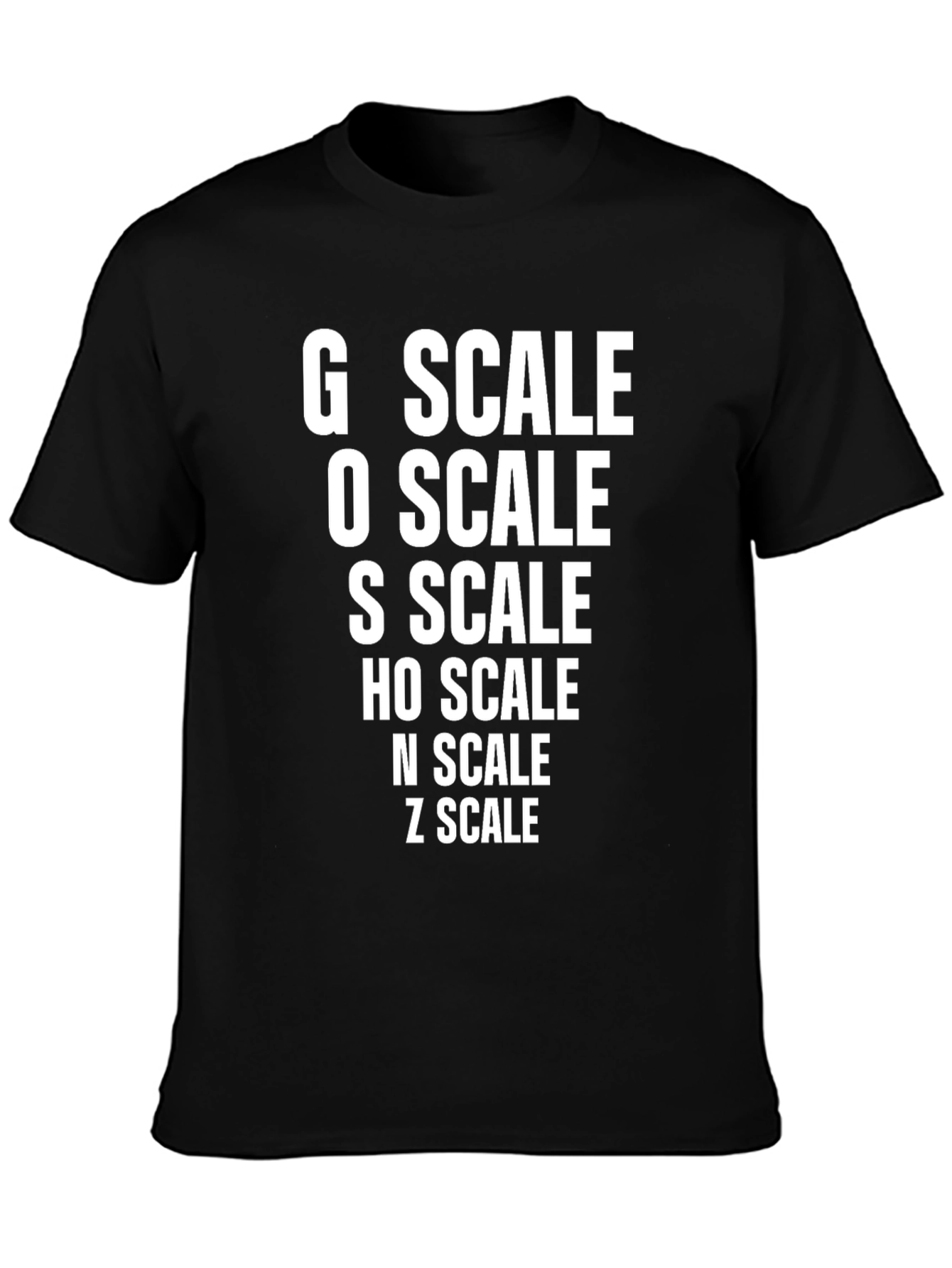 Model Train Scale T-Shirt - Railroad Enthusiast Tee