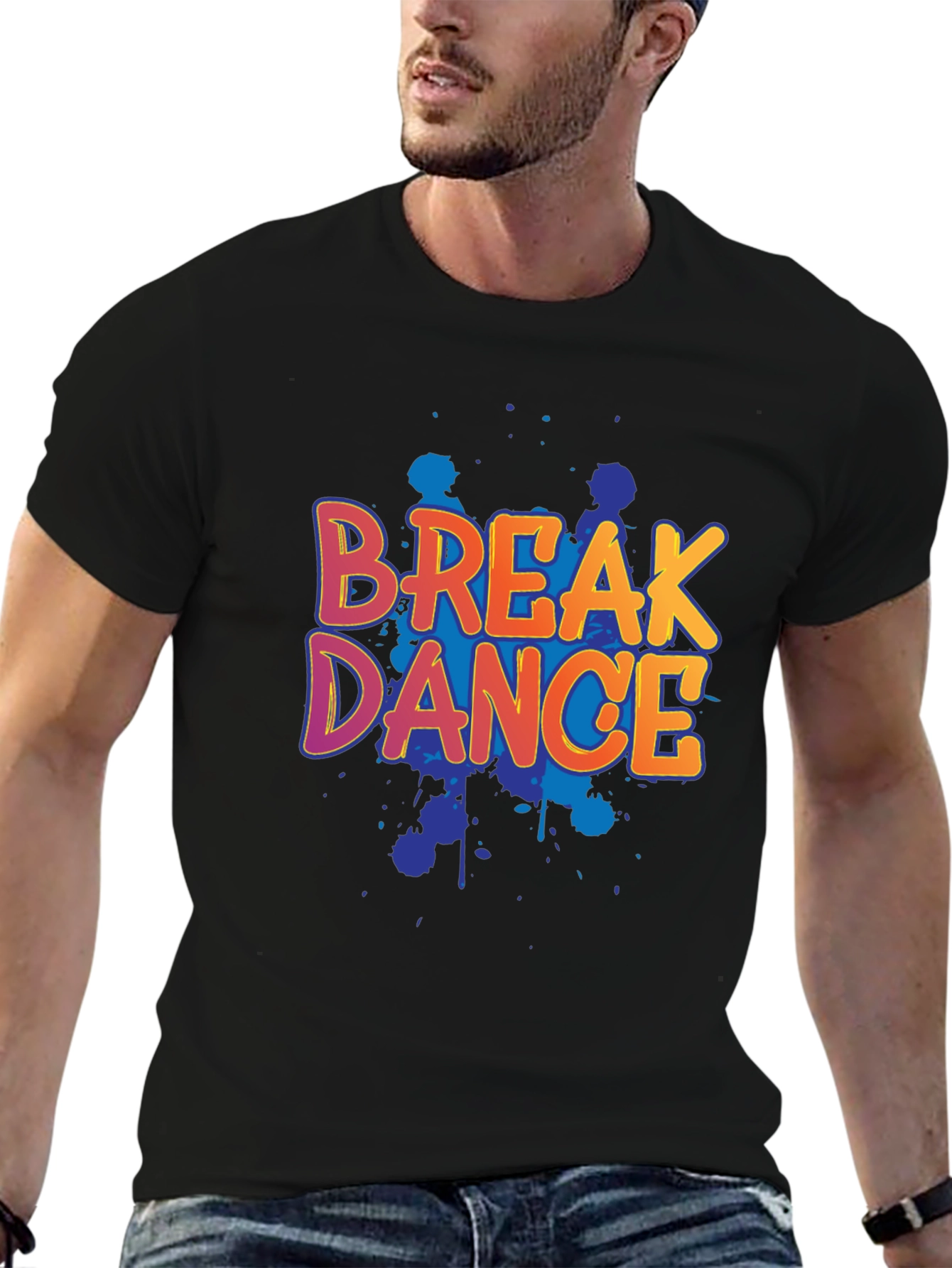 Break Dance Graphic Tee - Bold Colors