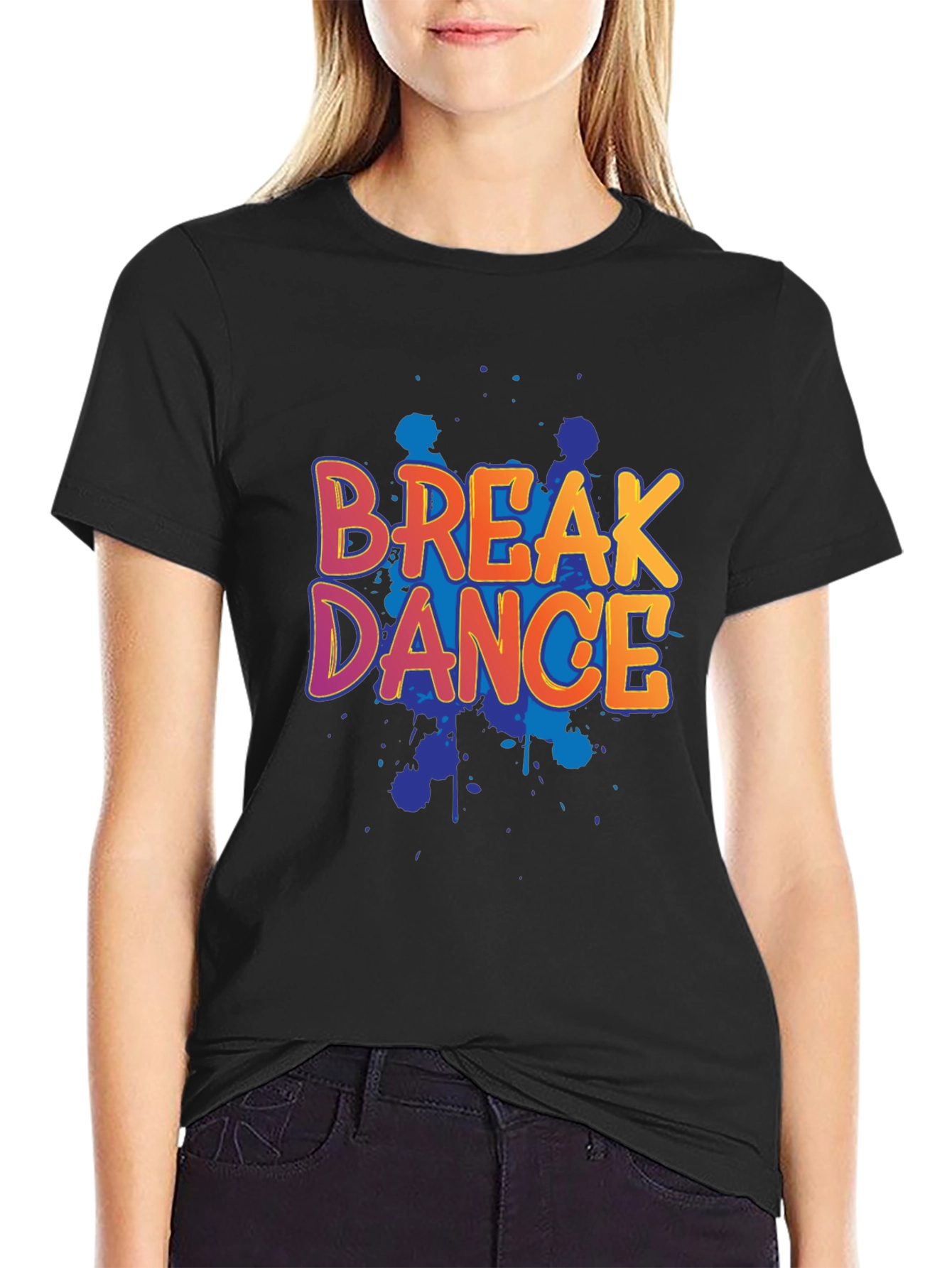 Break Dance Graphic Tee - Bold Colors
