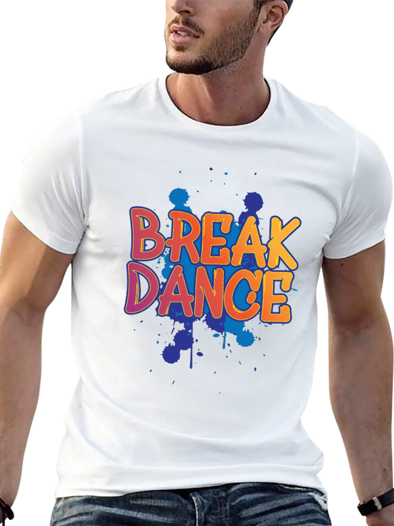 Break Dance Graphic Tee - Bold Colors