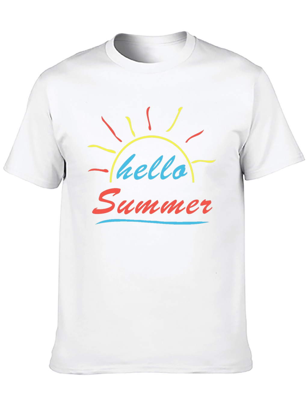 Hello Summer Black Graphic Tee