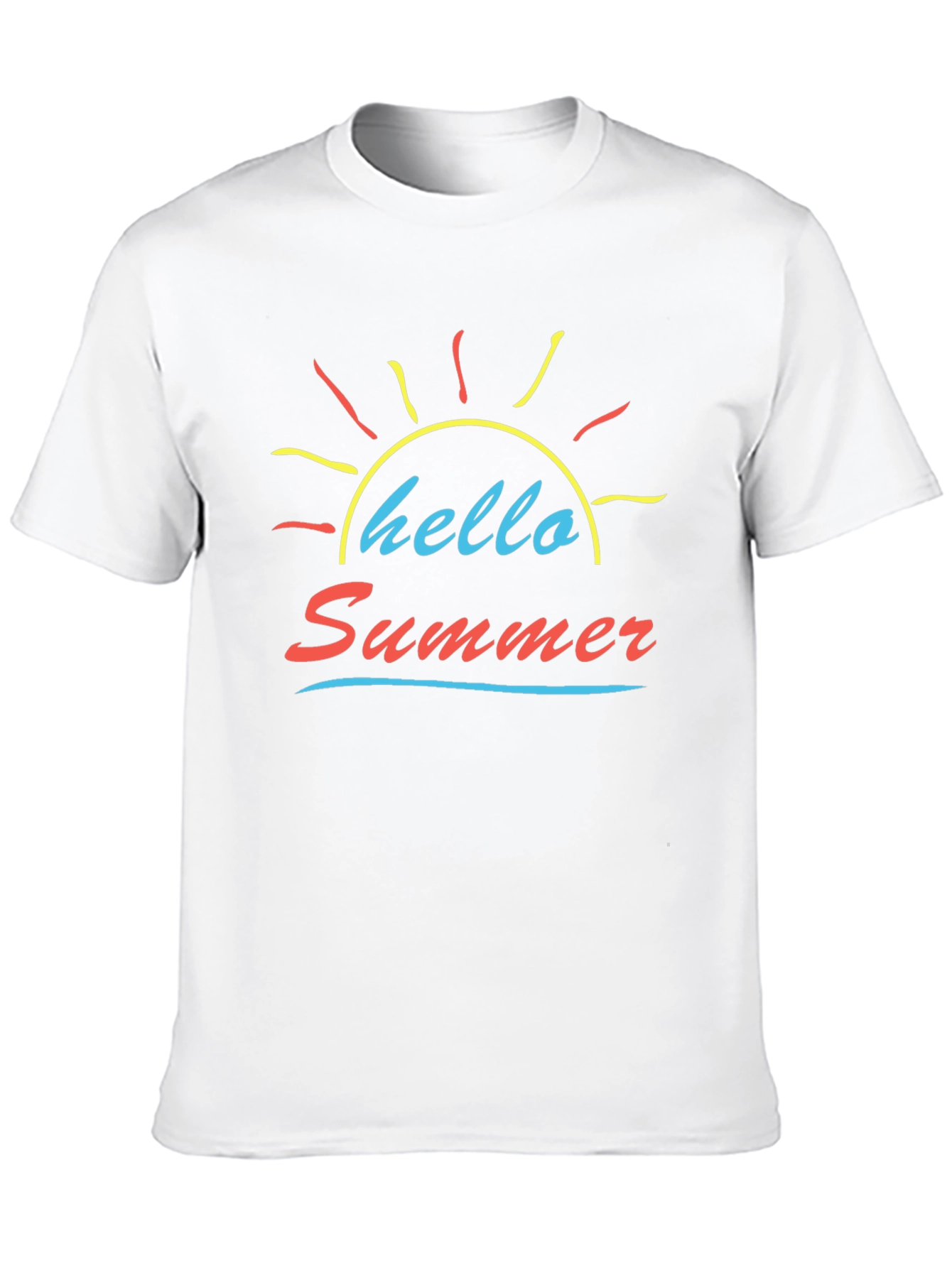 Hello Summer Black Graphic Tee