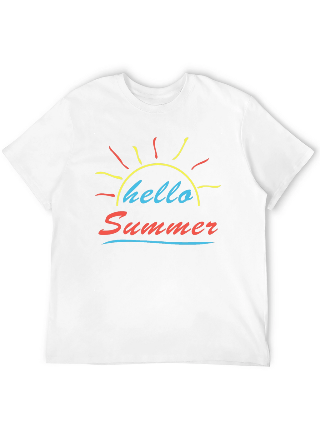 Hello Summer Black Graphic Tee