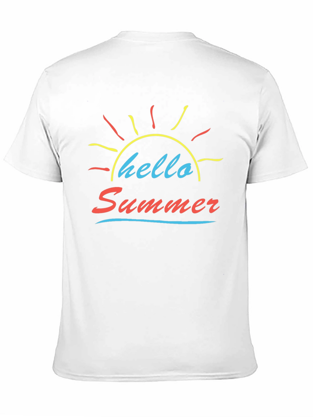Hello Summer Black Graphic Tee