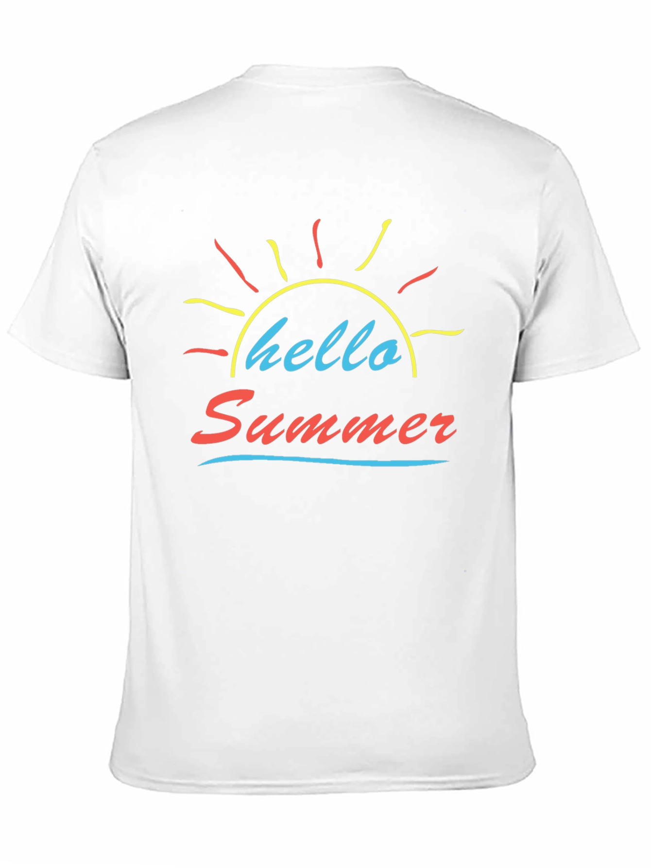 Hello Summer Black Graphic Tee