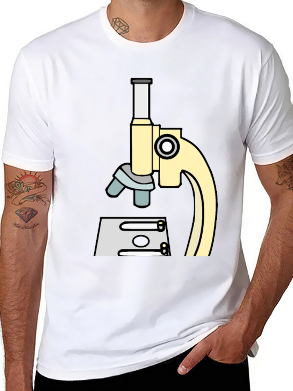 Science Microscope Graphic T-Shirt