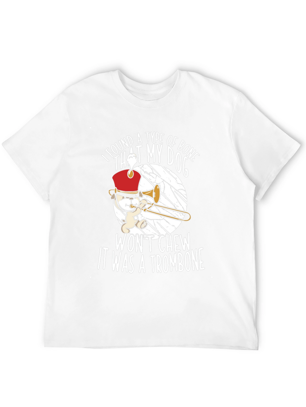 Funny Trombone Dog T-Shirt