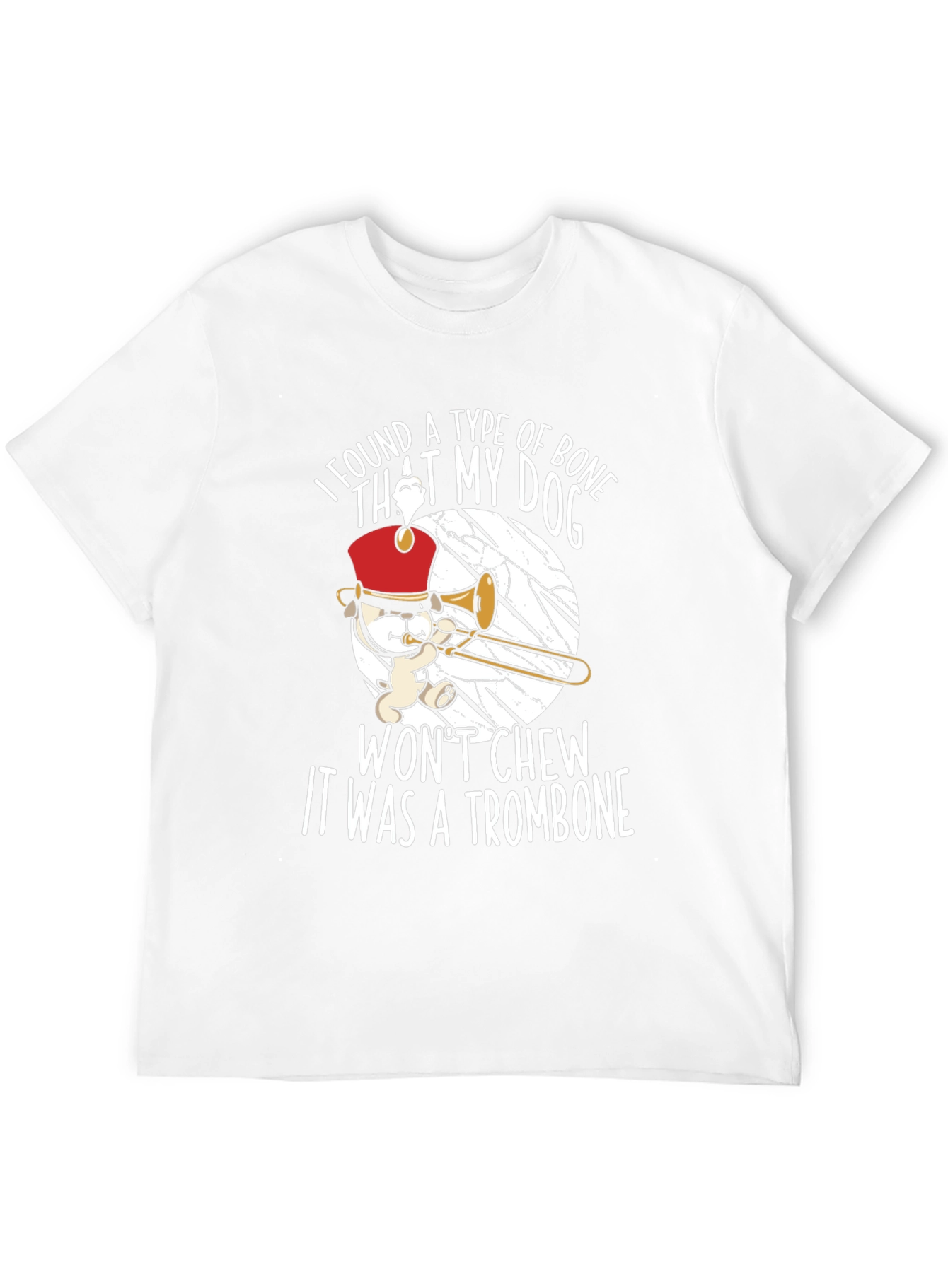Funny Trombone Dog T-Shirt