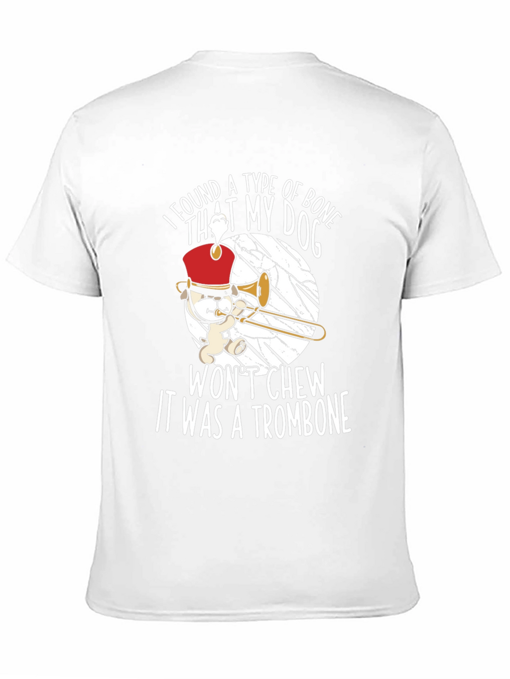 Funny Trombone Dog T-Shirt