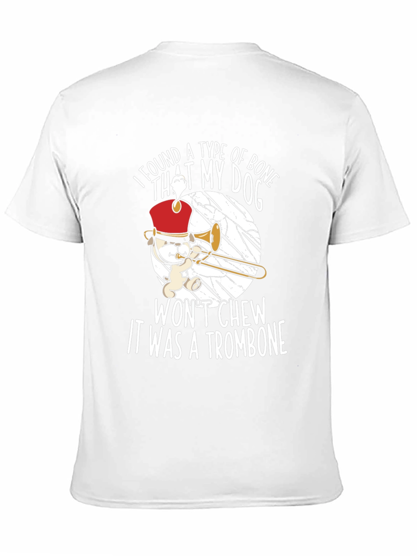 Funny Trombone Dog T-Shirt