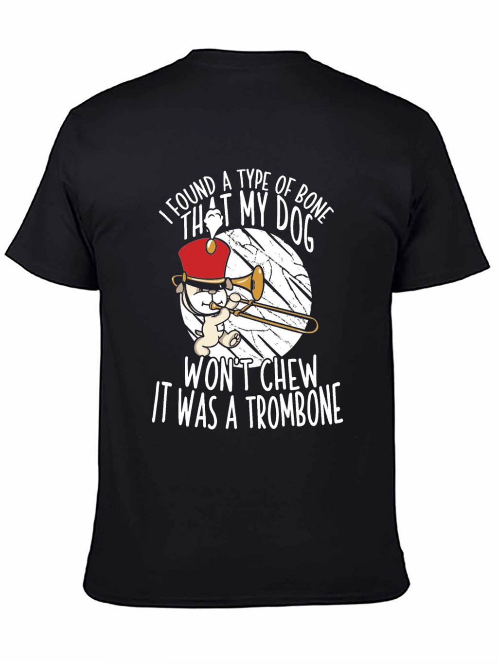 Funny Trombone Dog T-Shirt