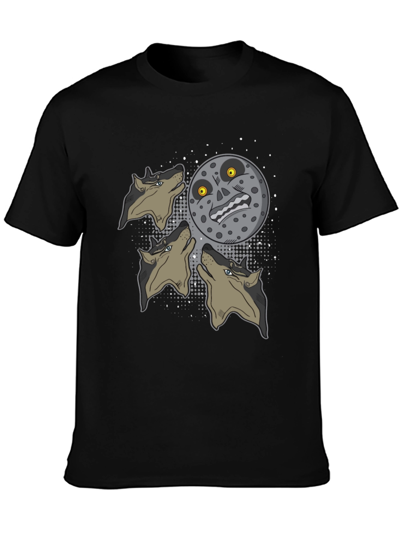 Majoras Mask Moon Wolf Pack Graphic Tee