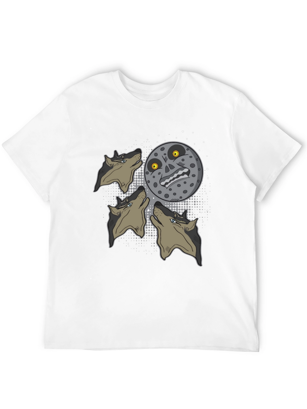 Majoras Mask Moon Wolf Pack Graphic Tee