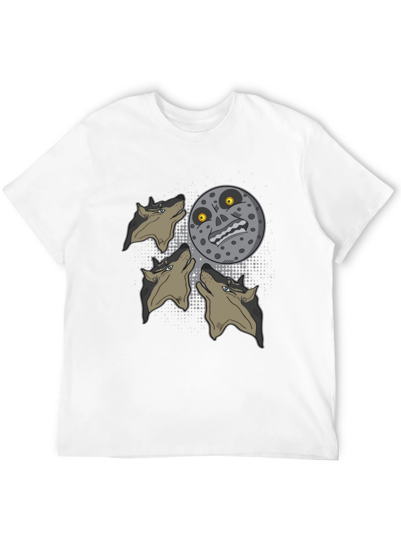 Majoras Mask Moon Wolf Pack Graphic Tee