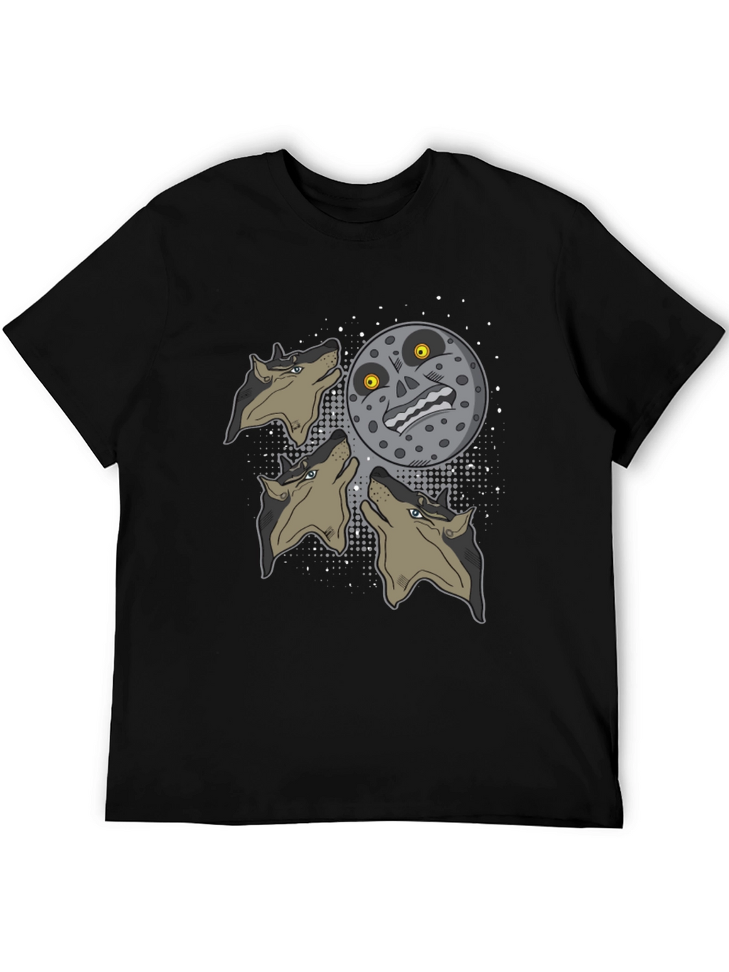 Majoras Mask Moon Wolf Pack Graphic Tee