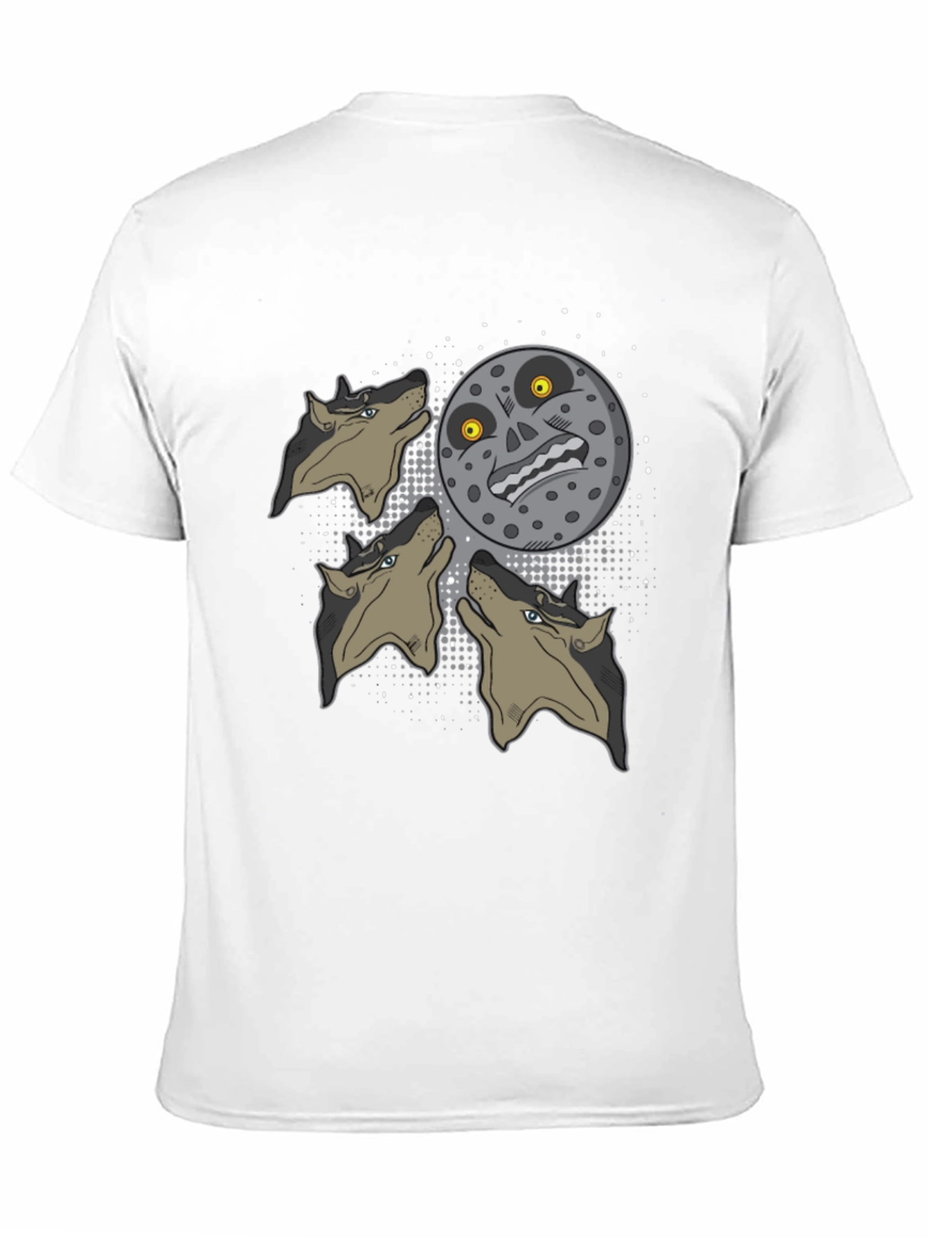 Majoras Mask Moon Wolf Pack Graphic Tee