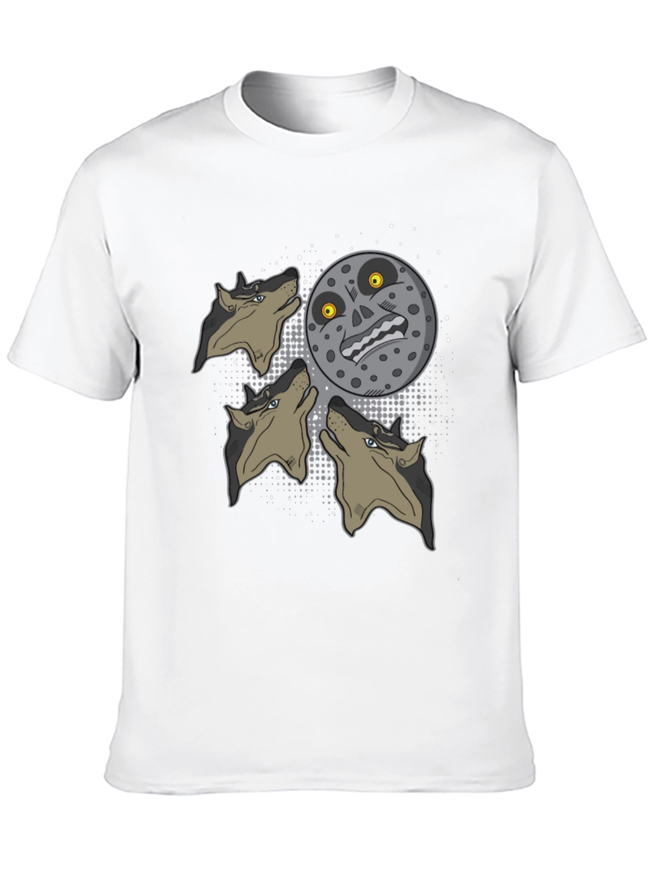 Majoras Mask Moon Wolf Pack Graphic Tee