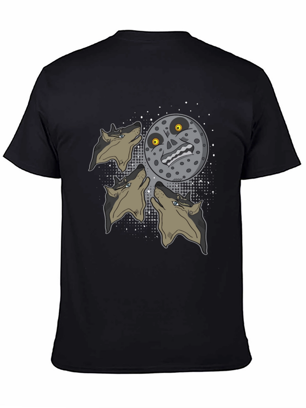 Majoras Mask Moon Wolf Pack Graphic Tee