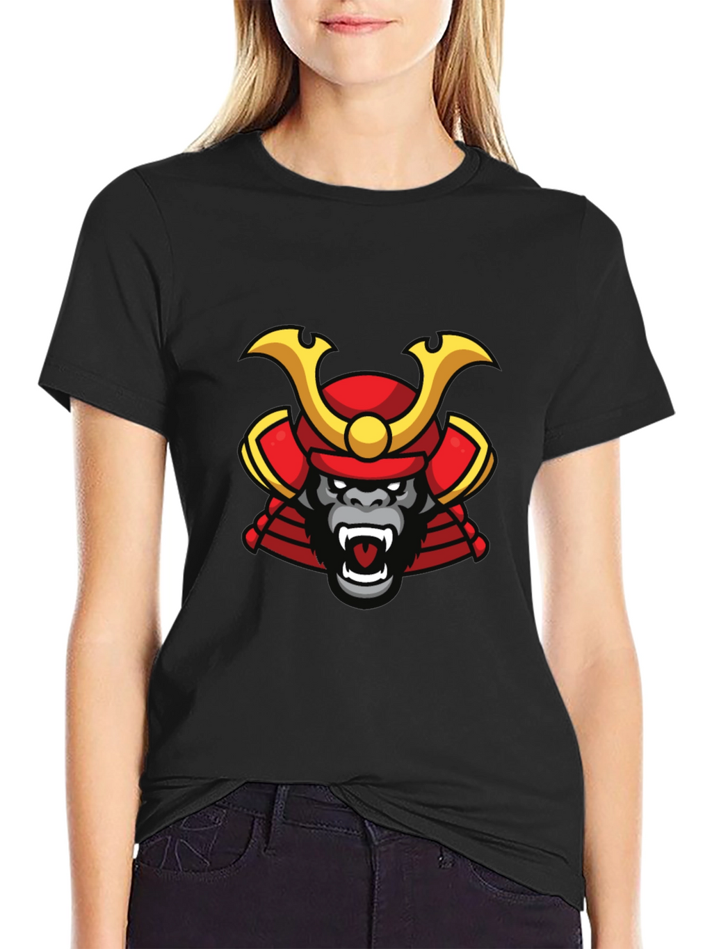 Samurai Gorilla Graphic Tee - Cool Unique Design