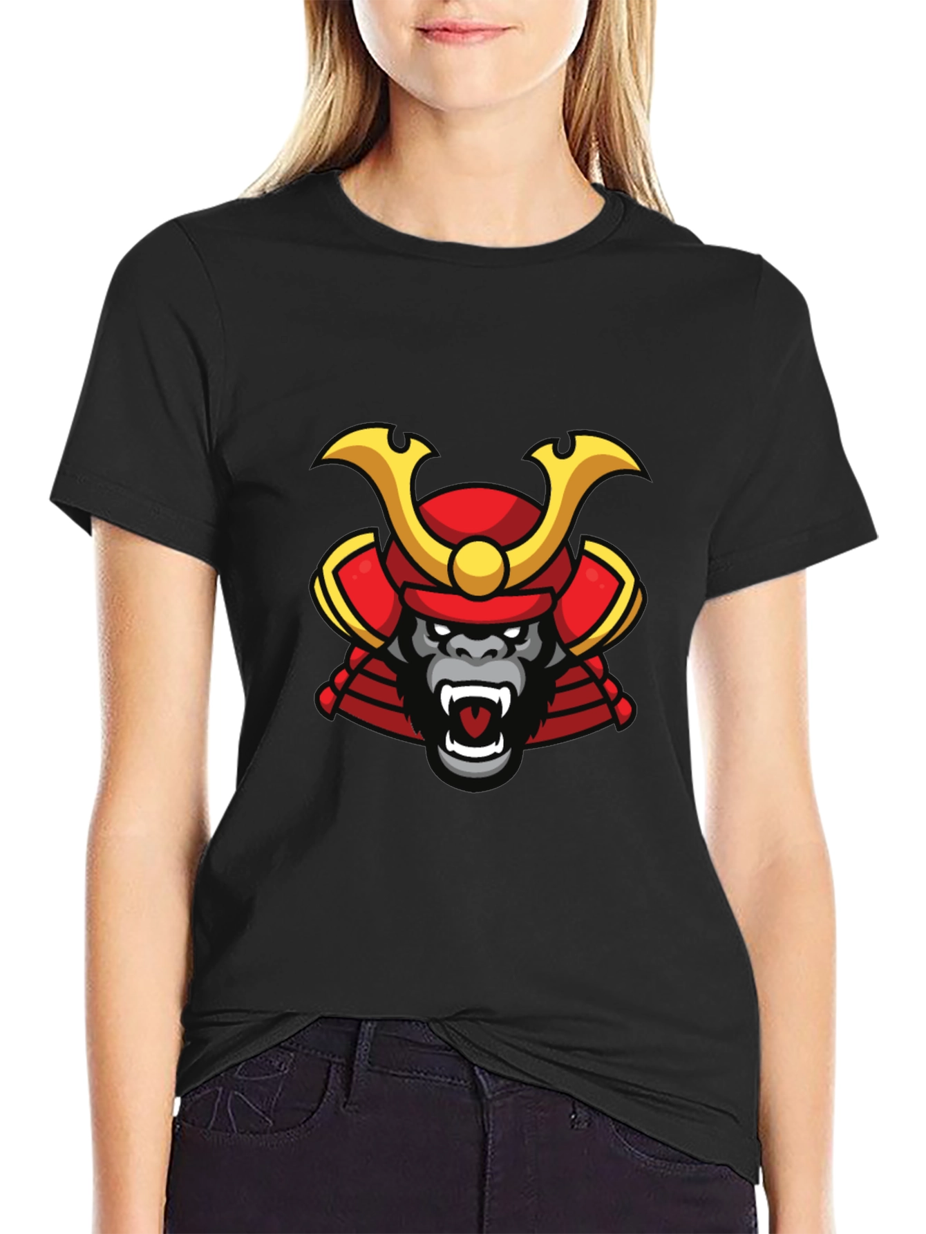Samurai Gorilla Graphic Tee - Cool Unique Design