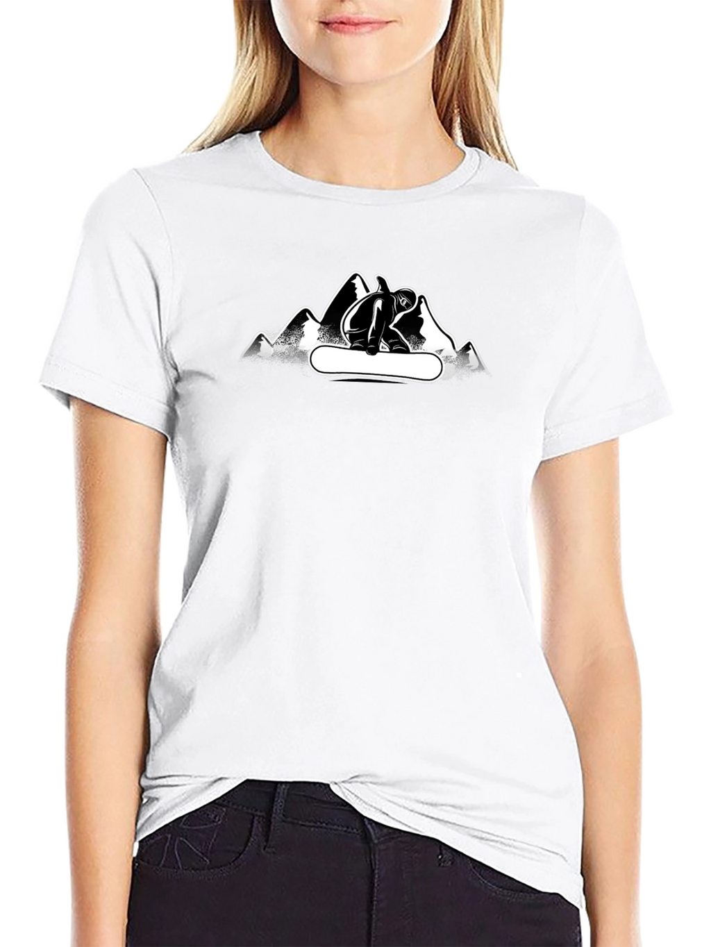 Mountain Snowboarder Graphic Tee