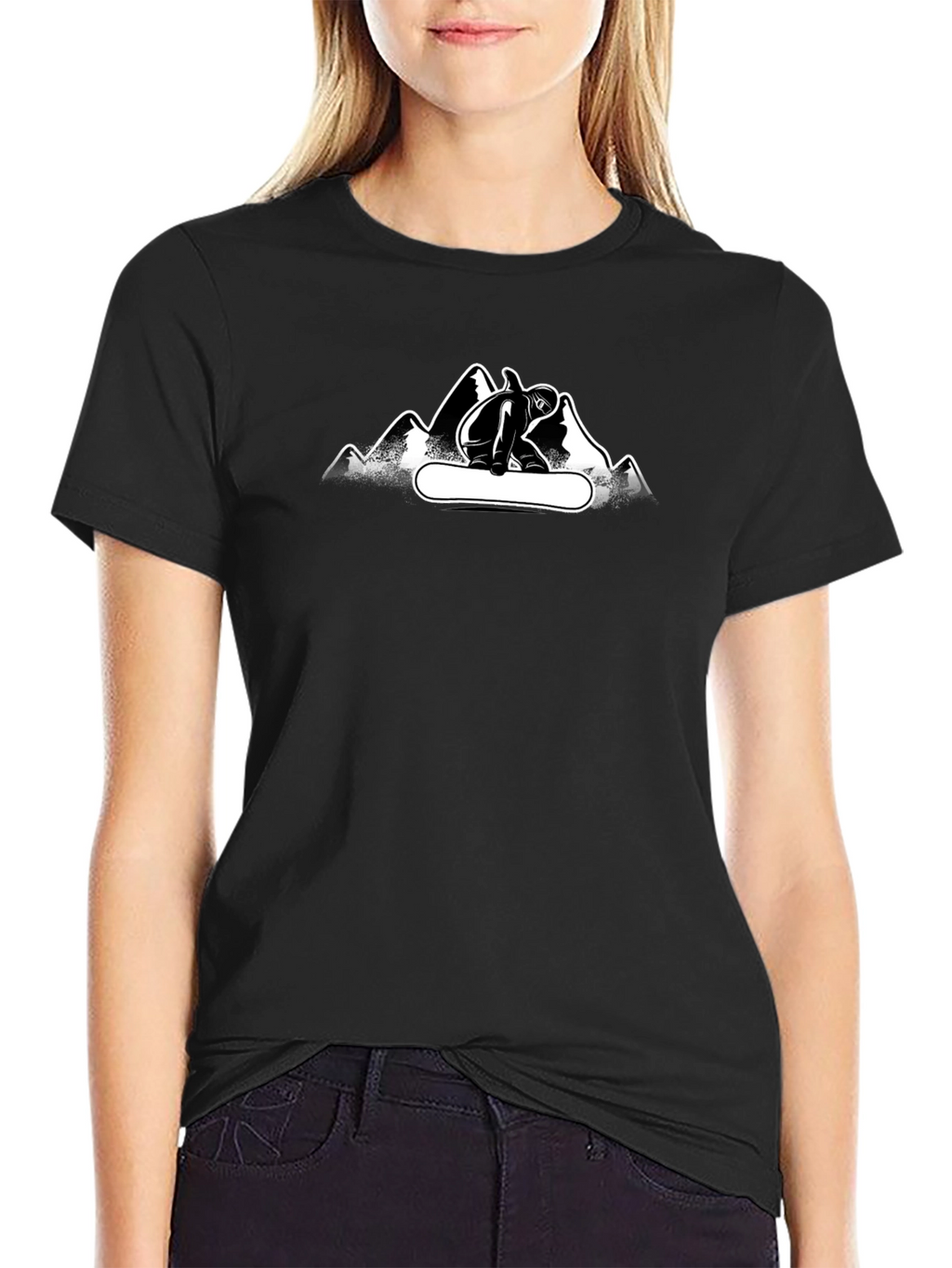 Mountain Snowboarder Graphic Tee