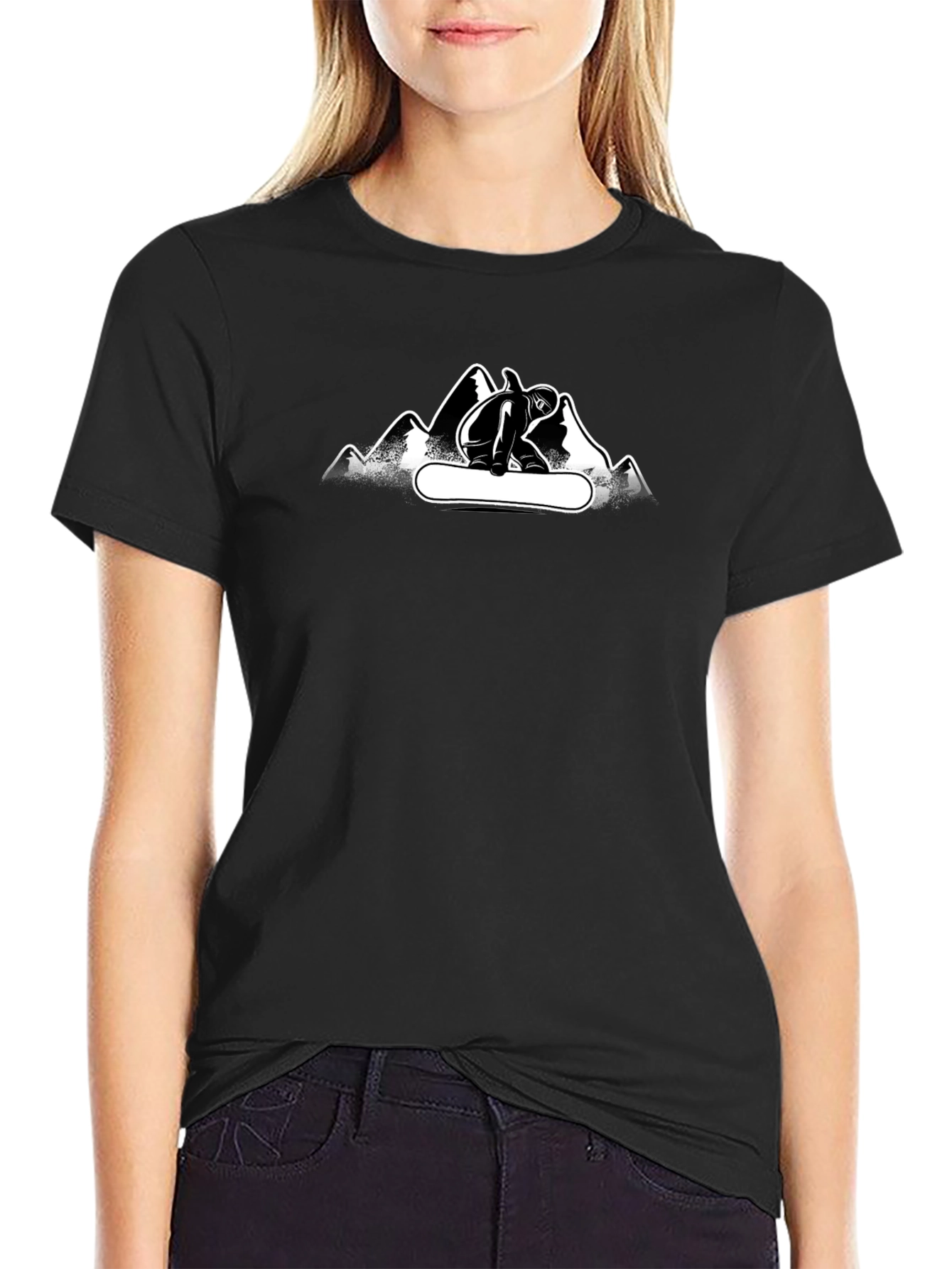 Mountain Snowboarder Graphic Tee