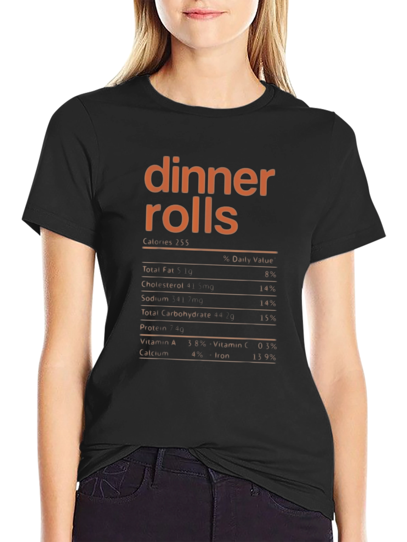Dinner Rolls Nutrition Facts T-Shirt