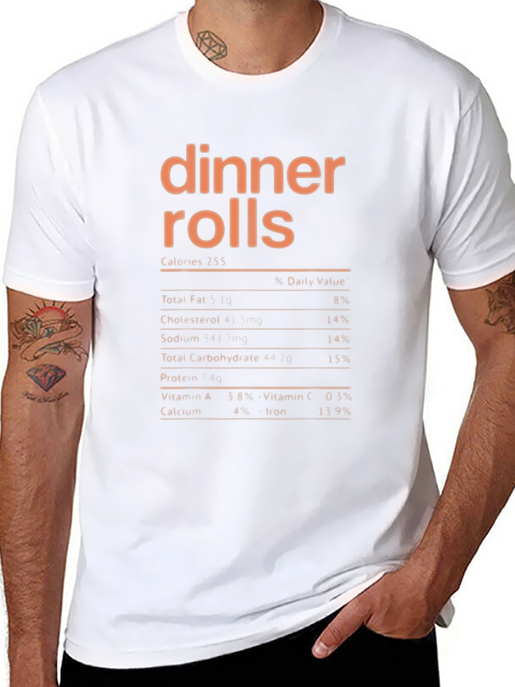 Dinner Rolls Nutrition Facts T-Shirt
