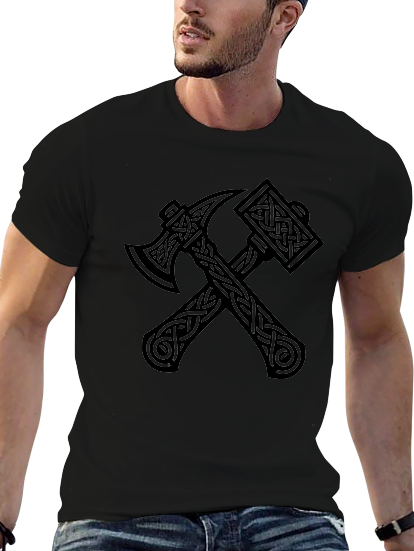 Axe and Hammer Viking T-Shirt