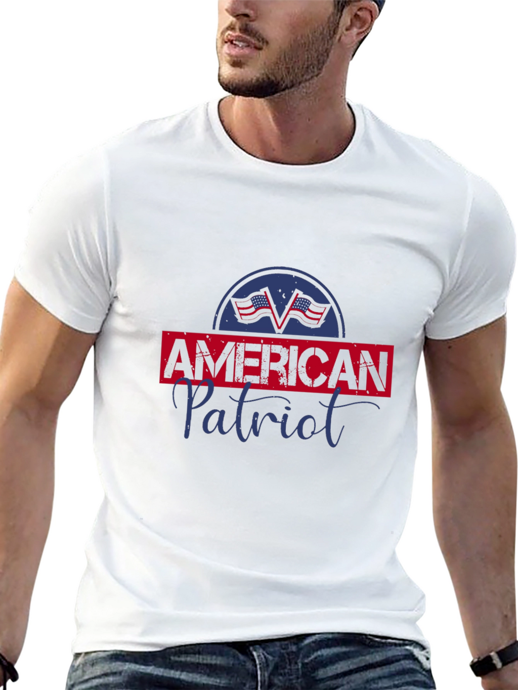 American Patriot Graphic Tee - Black