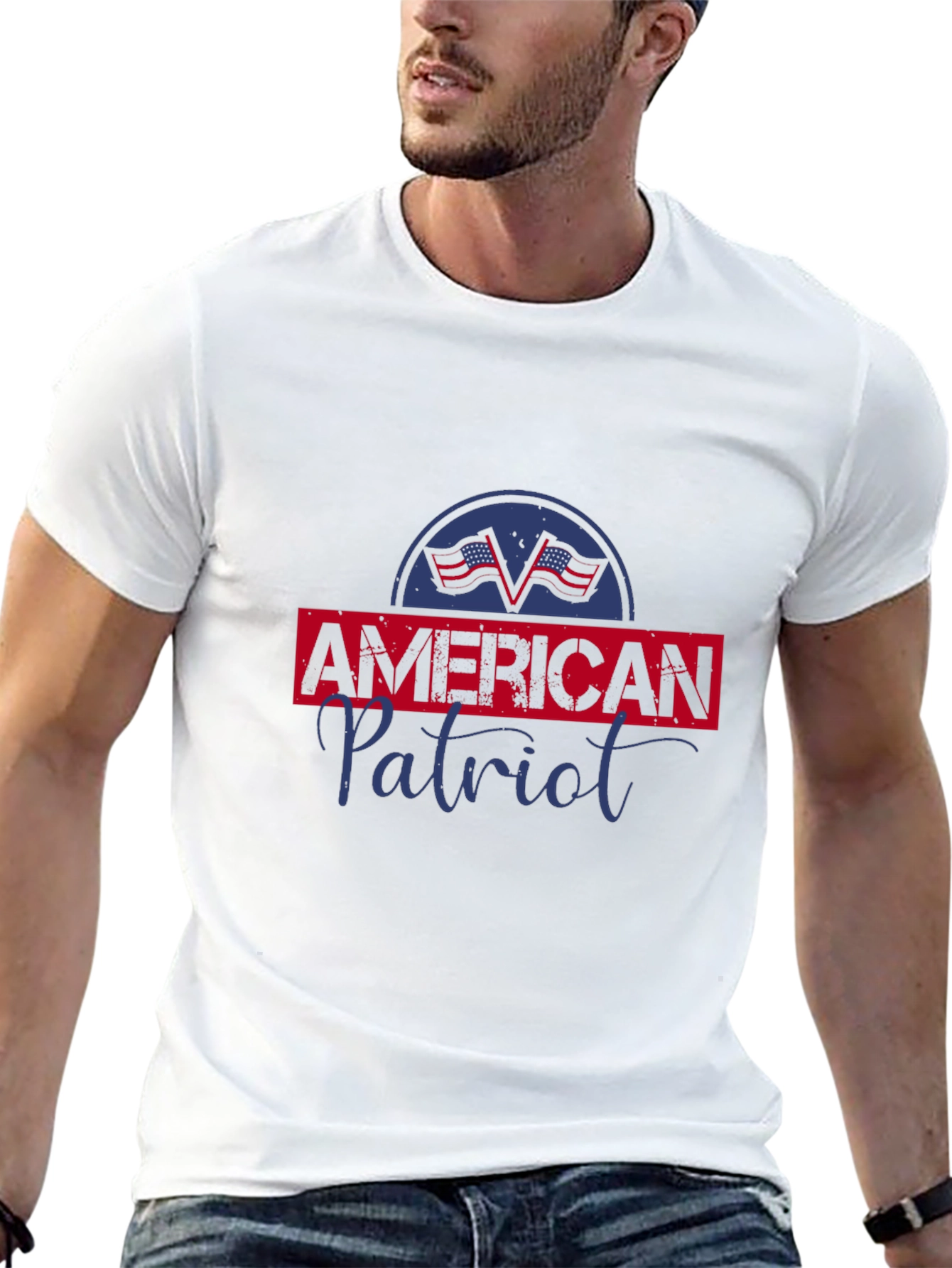 American Patriot Graphic Tee - Black