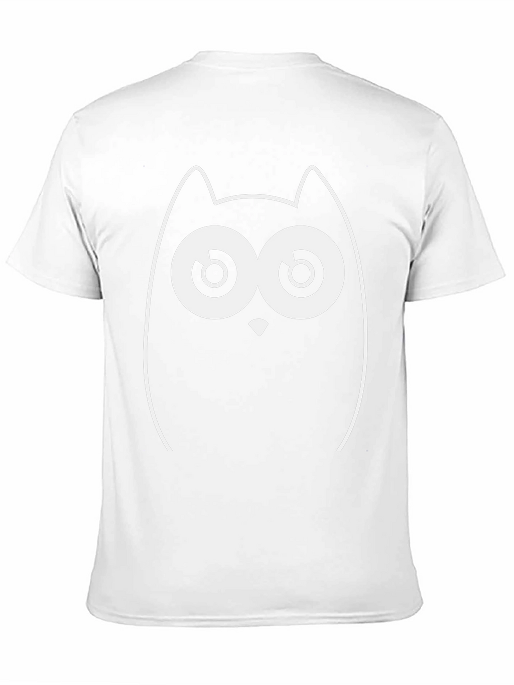 Funny Owl Graphic Black T-Shirt
