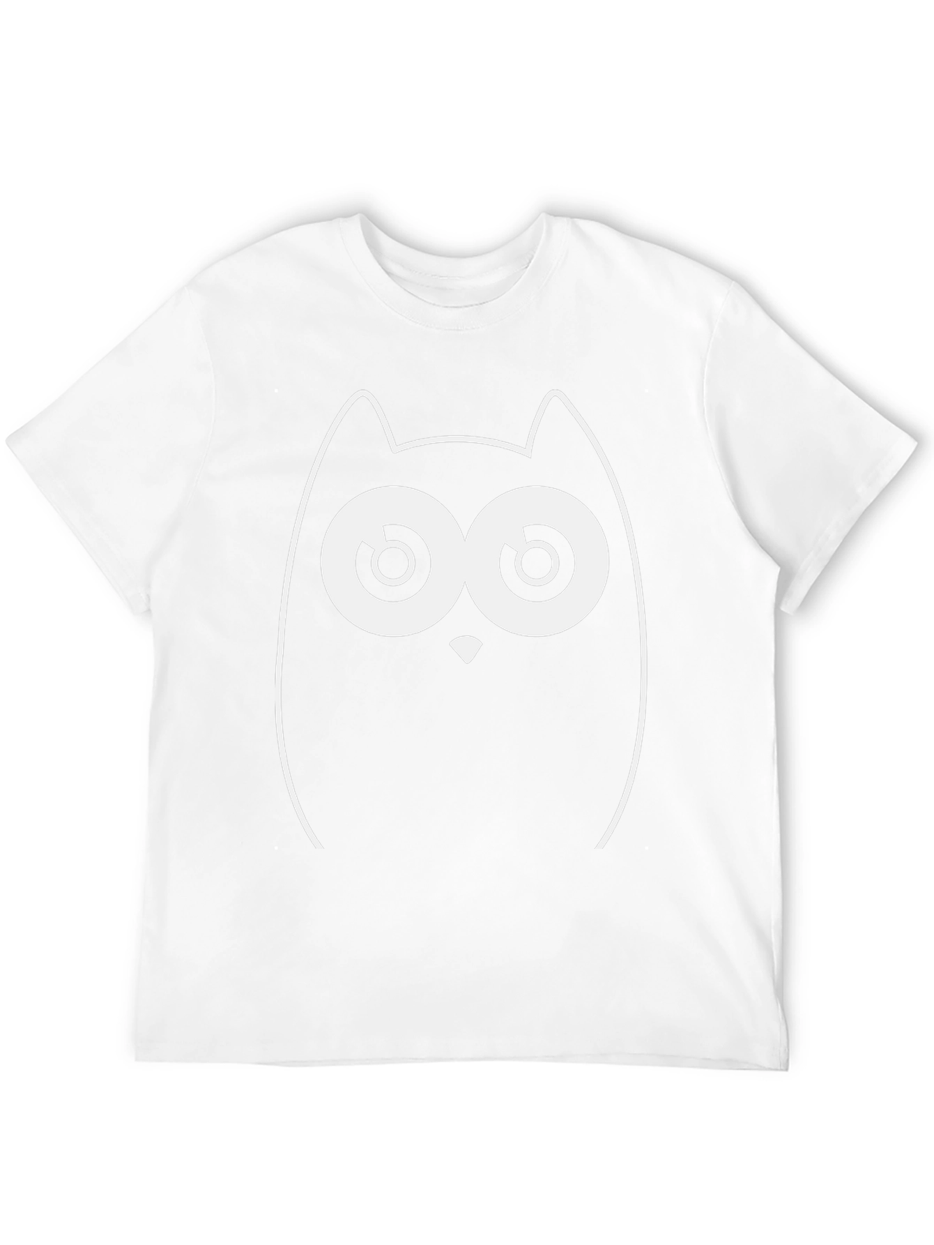 Funny Owl Graphic Black T-Shirt