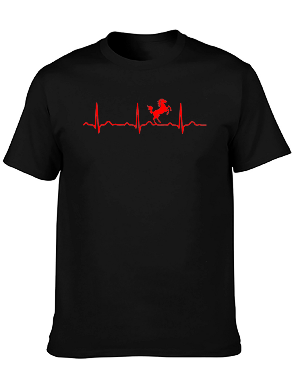 Ferrari Heartbeat T-Shirt - Mens Black Tee