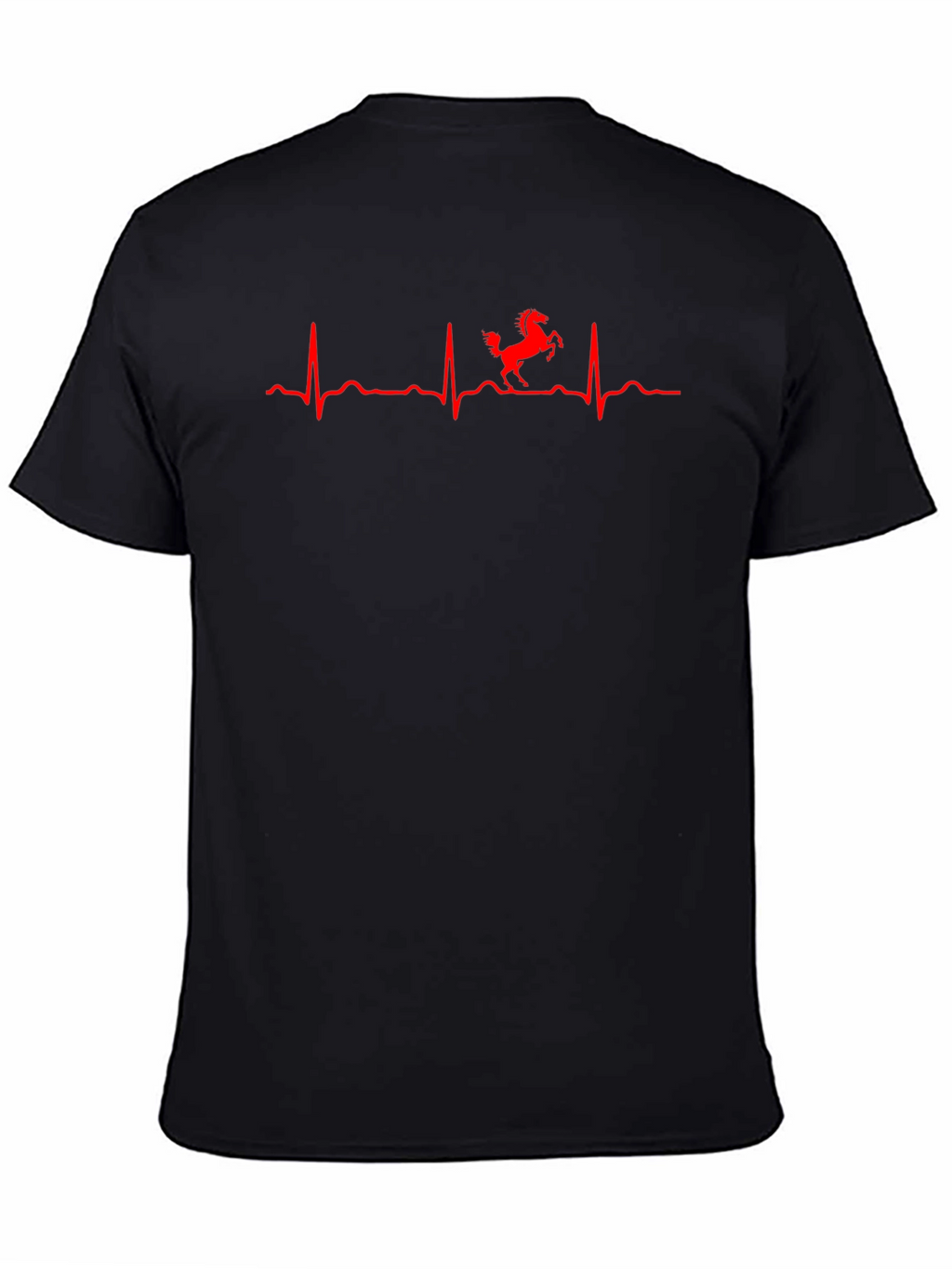 Ferrari Heartbeat T-Shirt - Mens Black Tee