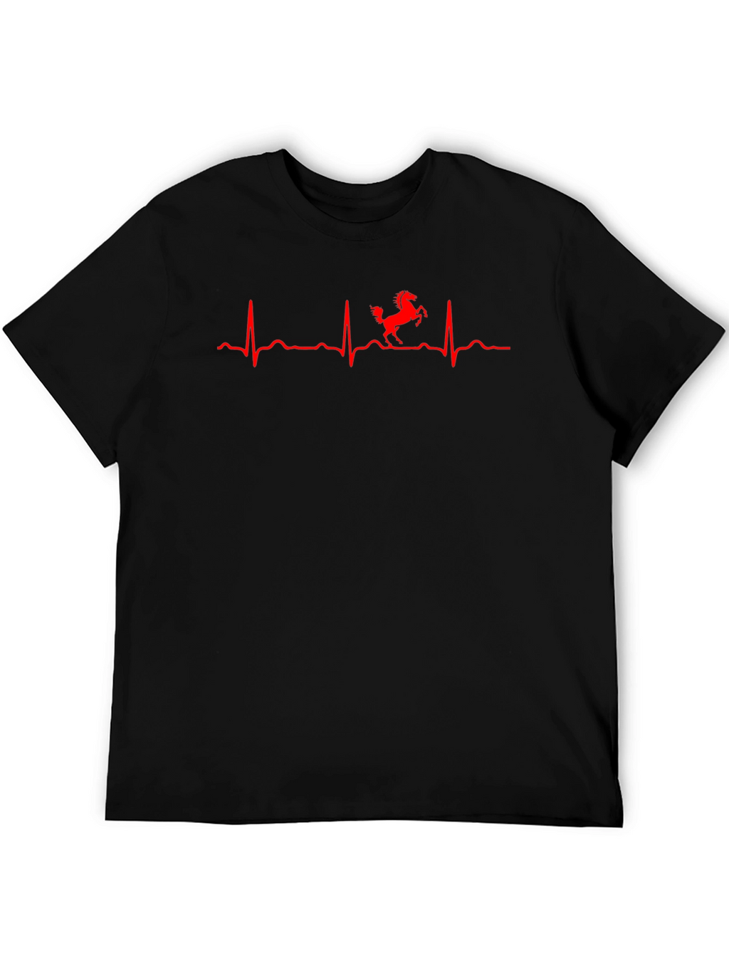 Ferrari Heartbeat T-Shirt - Mens Black Tee