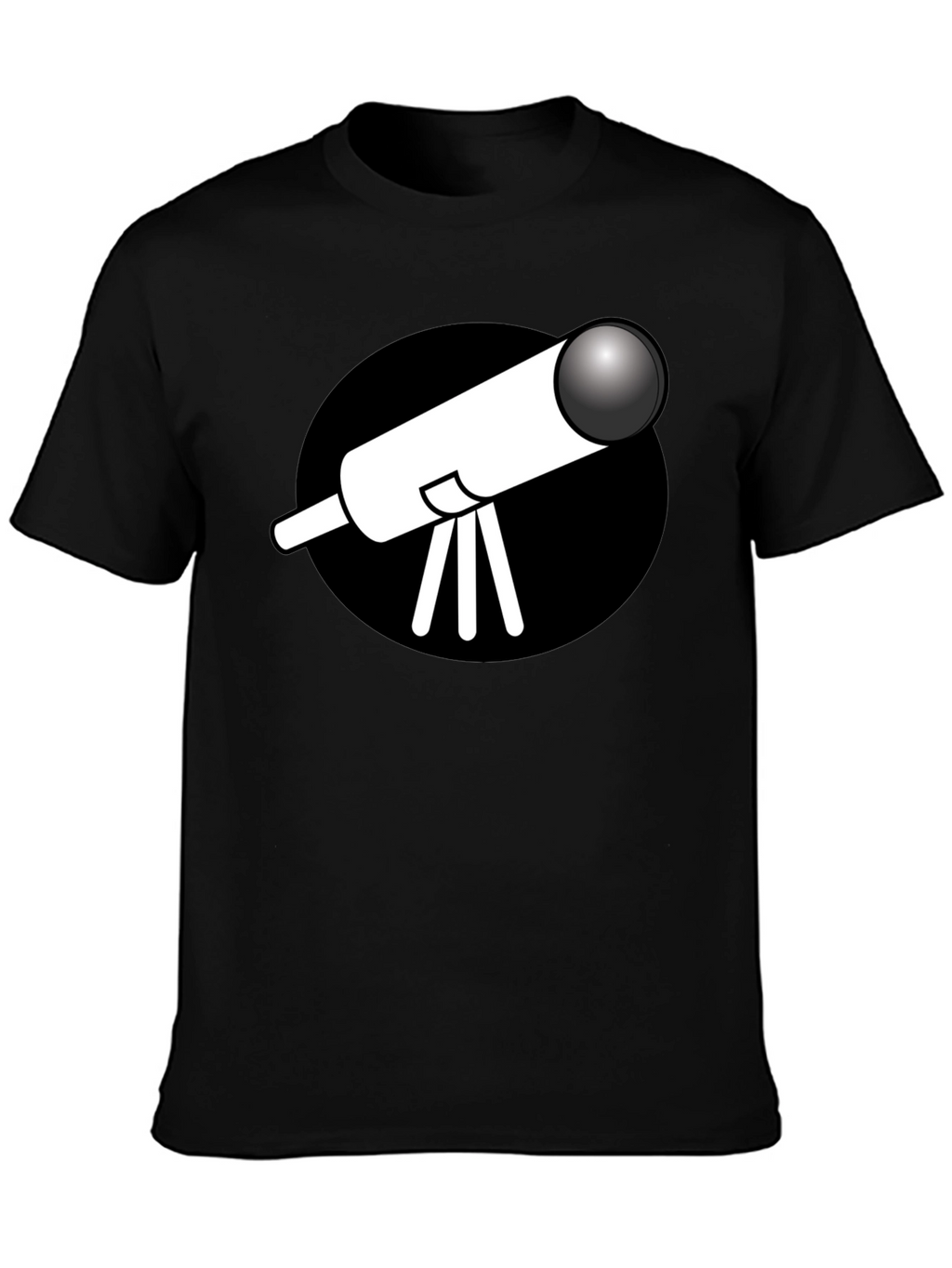 Telescope Graphic Black T-Shirt