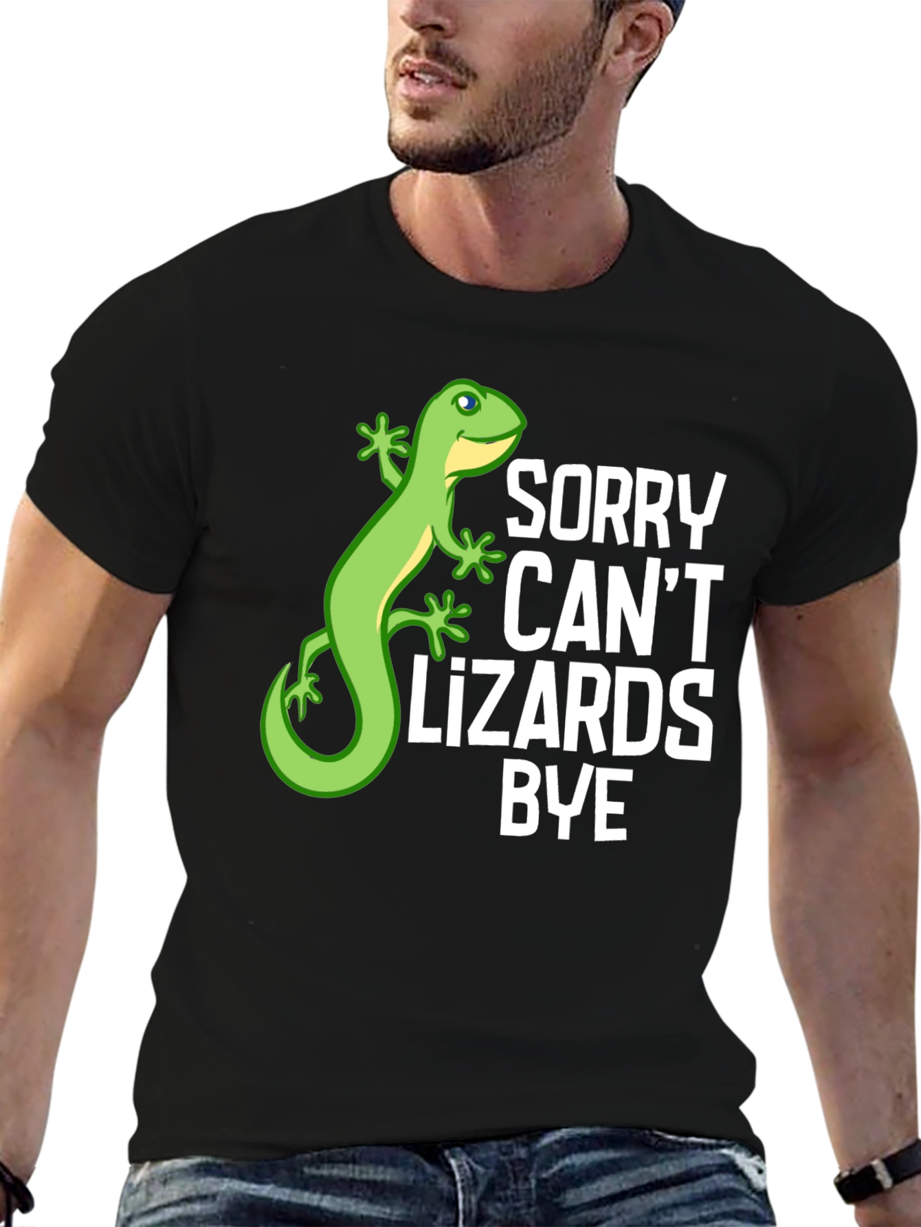 Sorry Cant Lizards Bye Graphic T-Shirt