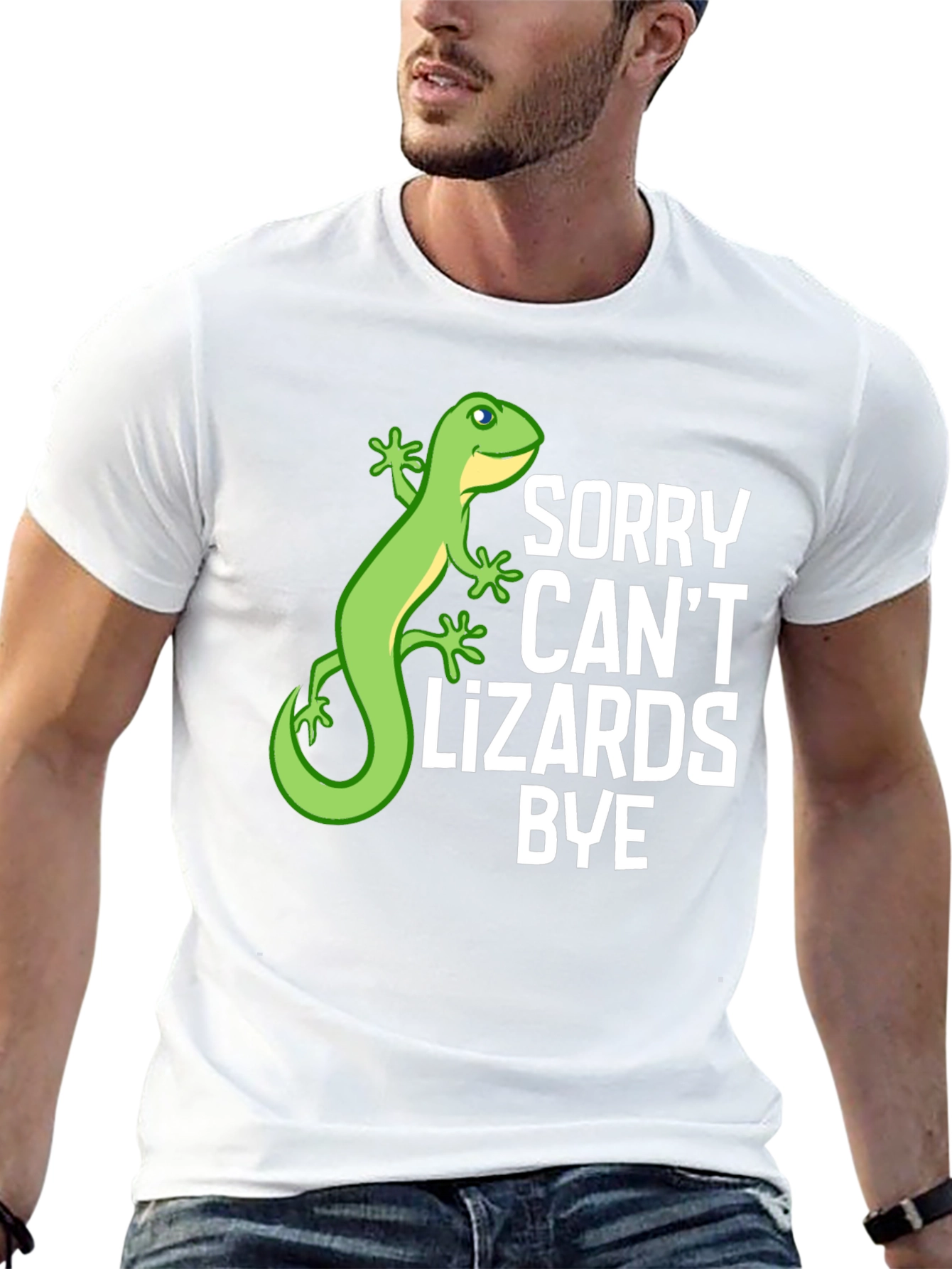 Sorry Cant Lizards Bye Graphic T-Shirt