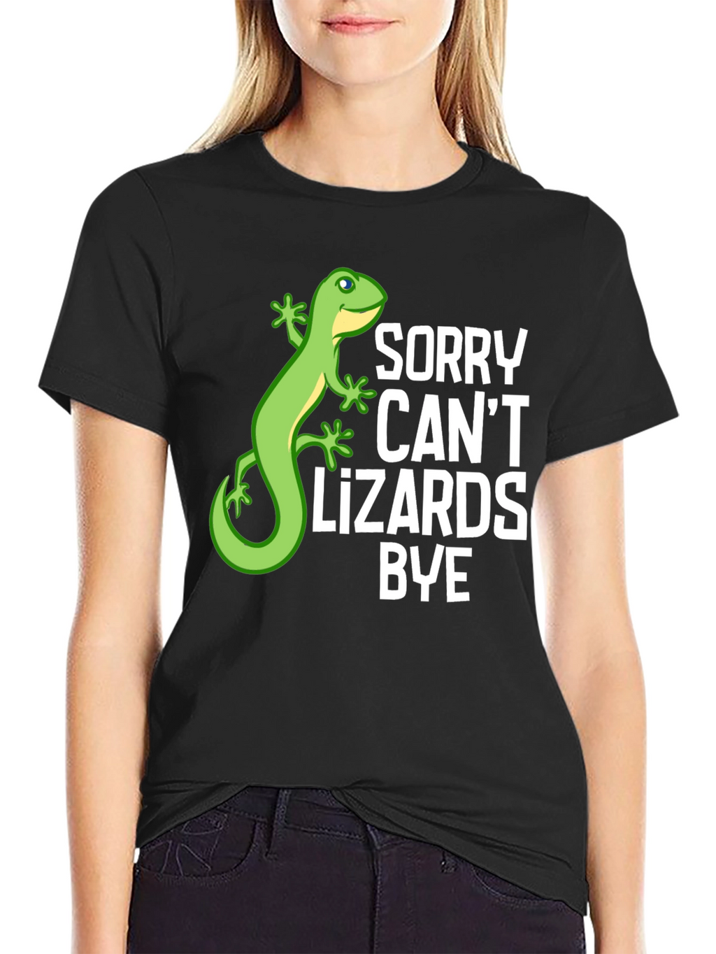 Sorry Cant Lizards Bye Graphic T-Shirt