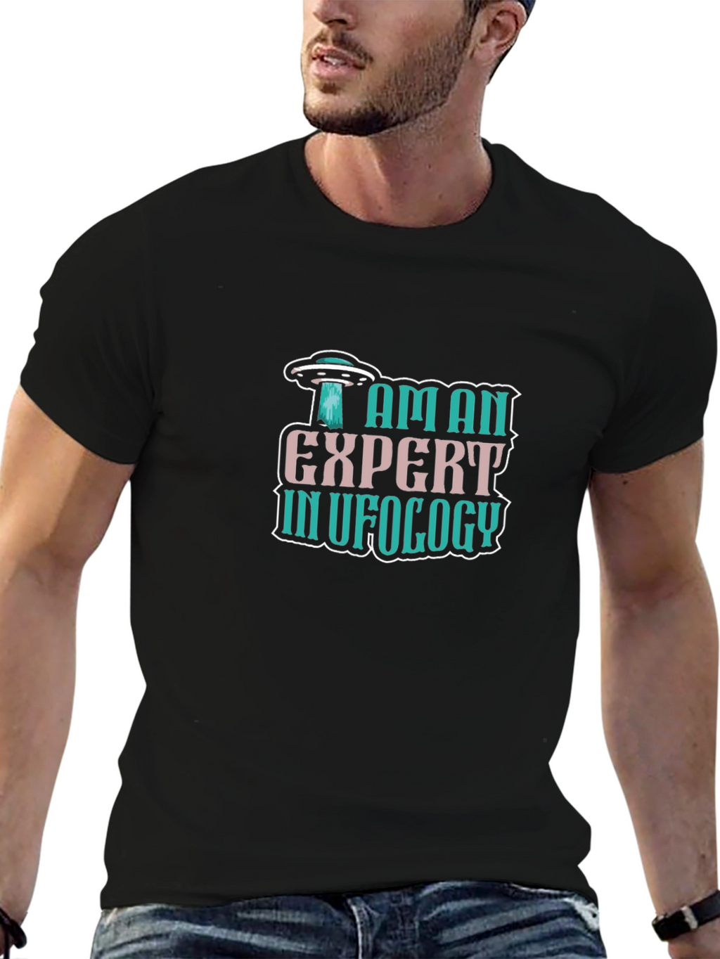 I Am An Expert In UFOLOGY T-Shirt - Black