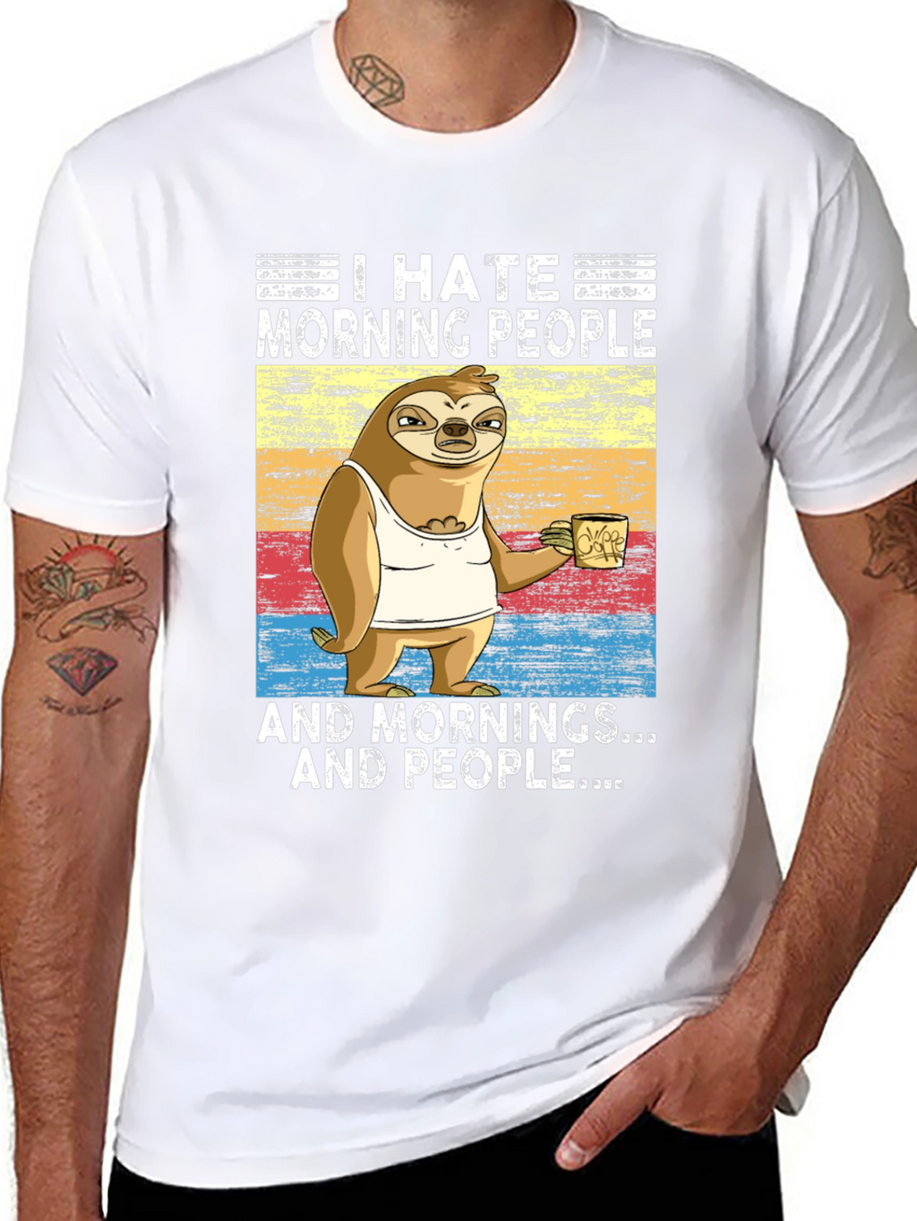 I Hate Morning People Sloth T-Shirt