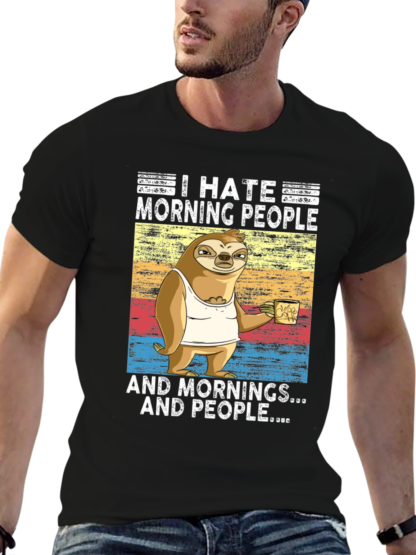 I Hate Morning People Sloth T-Shirt