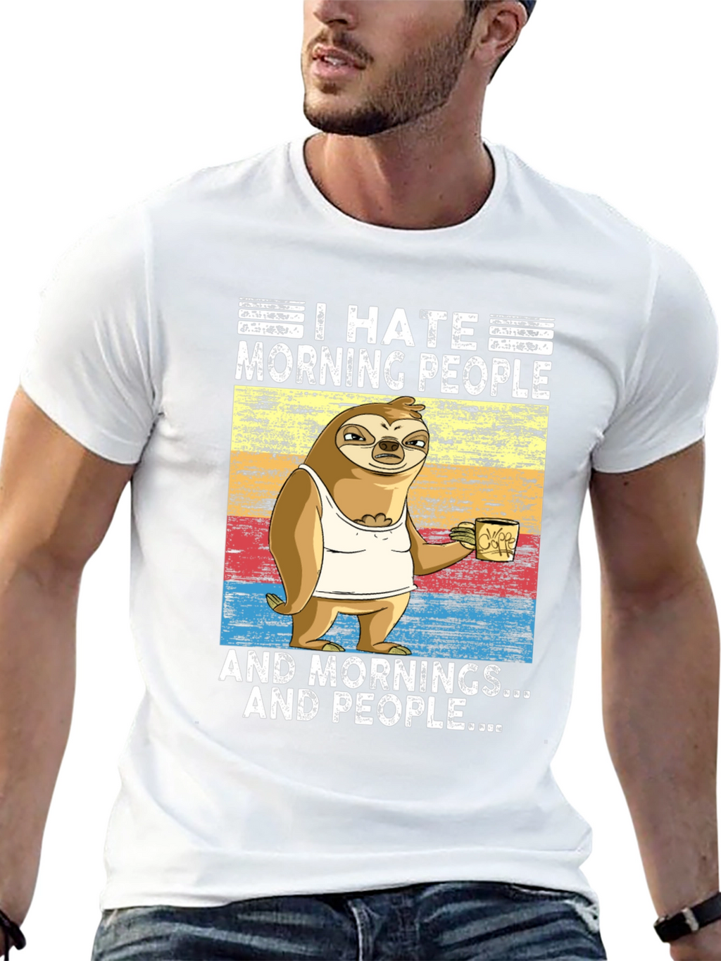 I Hate Morning People Sloth T-Shirt