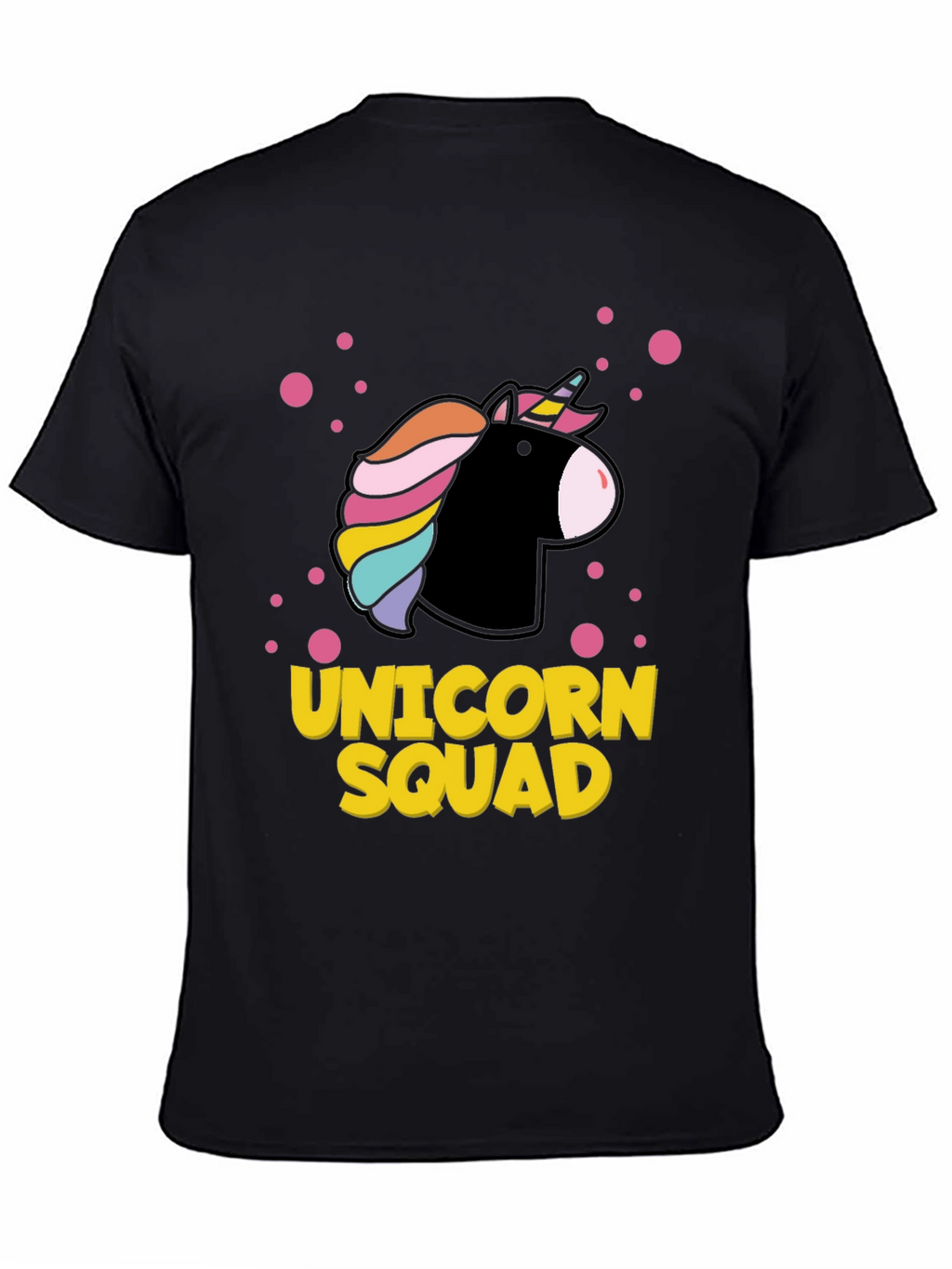 Unicorn Squad Graphic Tee - Black