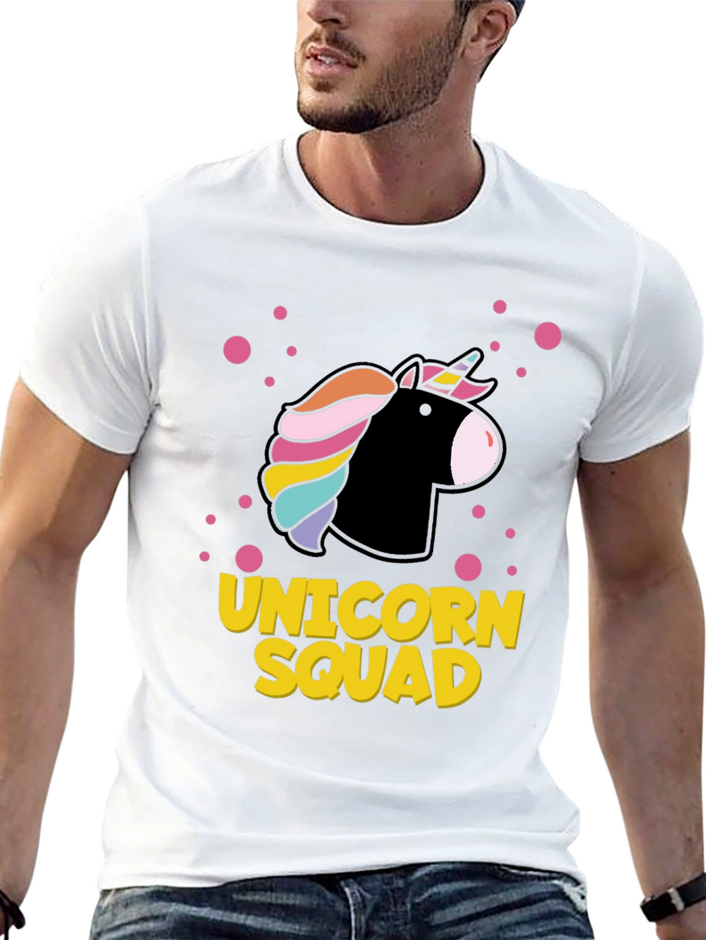 Unicorn Squad Graphic Tee - Black