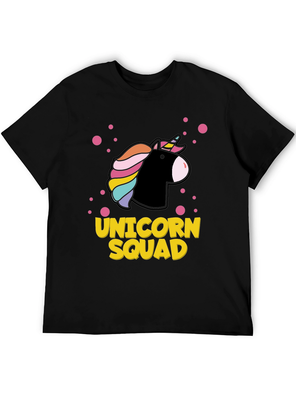 Unicorn Squad Graphic Tee - Black