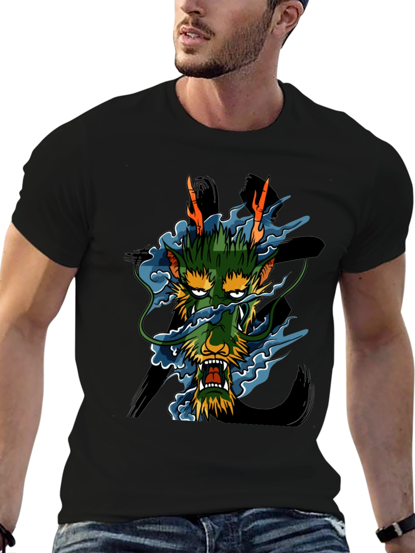 Dragon Graphic Black T-Shirt